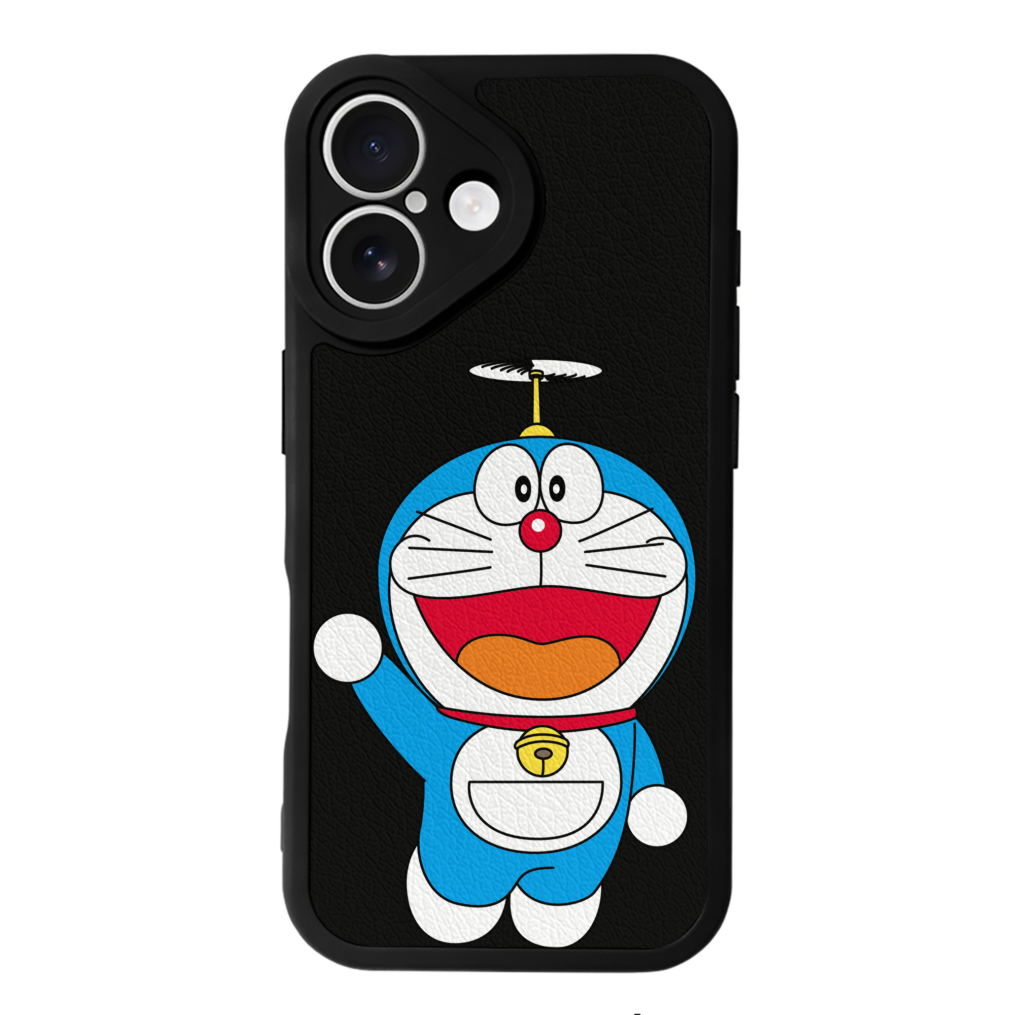 （画像用） ドラえもん Doraemon 【iPhone 16シリーズ対応】シリコンスマホケース（レザー調） 材質：シリコン